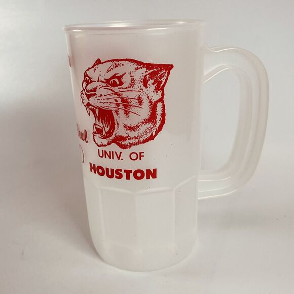1979 Cotton Bowl Plastic Beer Mug Nebraska Cornhuskers vs Houston Cougars VTG - Picture 3 of 7
